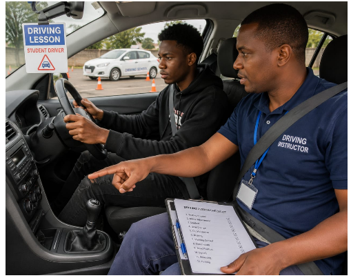 Saloon Manual car course